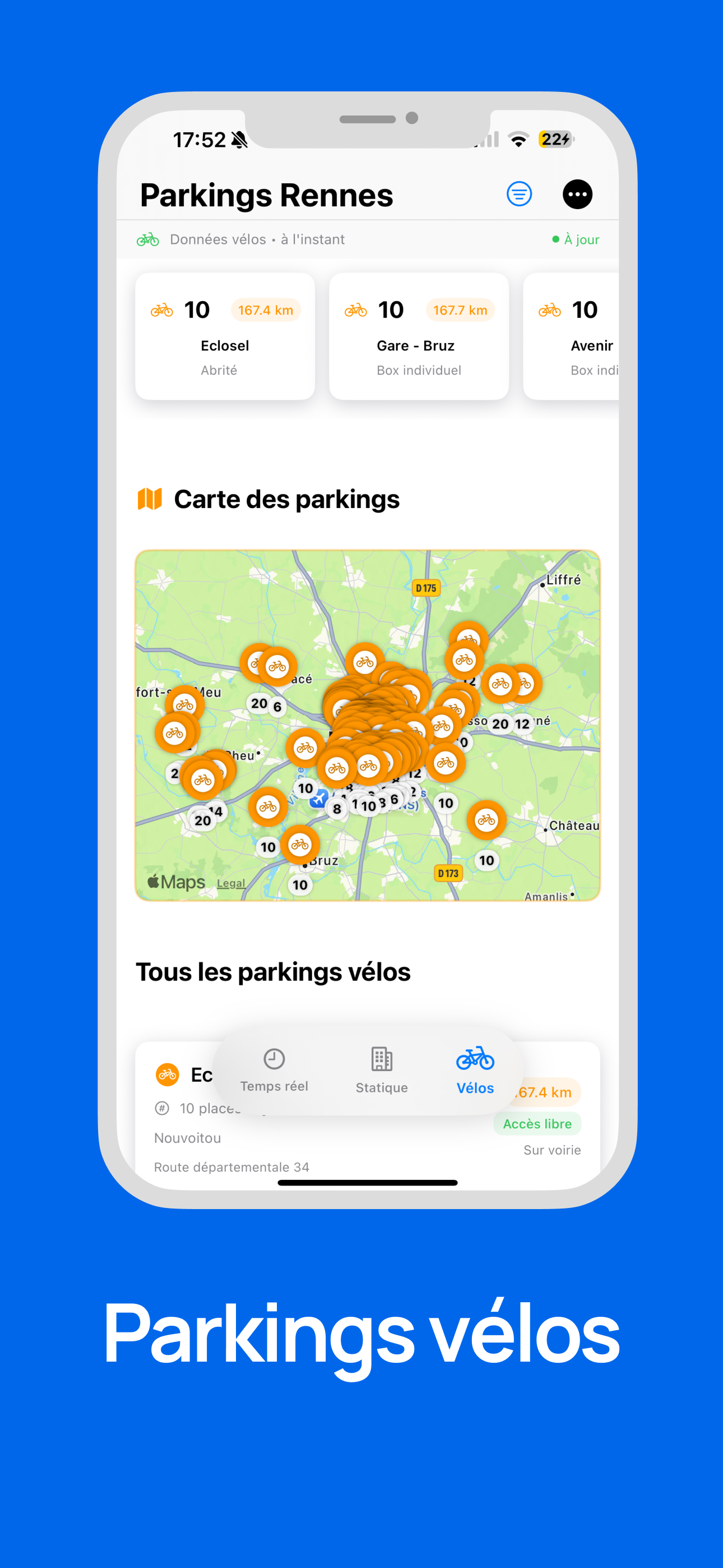 Carte des parkings